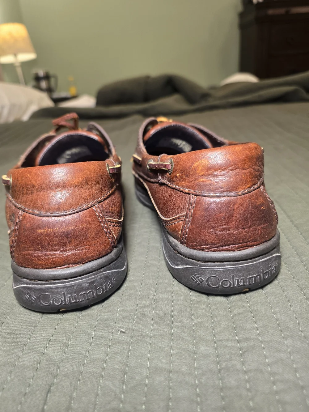 Columbia Men’s Brown Leather Boat Shoes